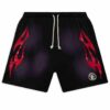 Hellstar Flame Black Shorts New