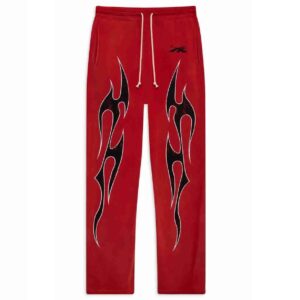 Hellstar Halloween Flame Sweatpants Red