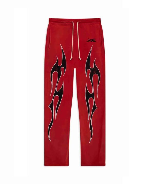 Hellstar Halloween Flame Sweatpants Red