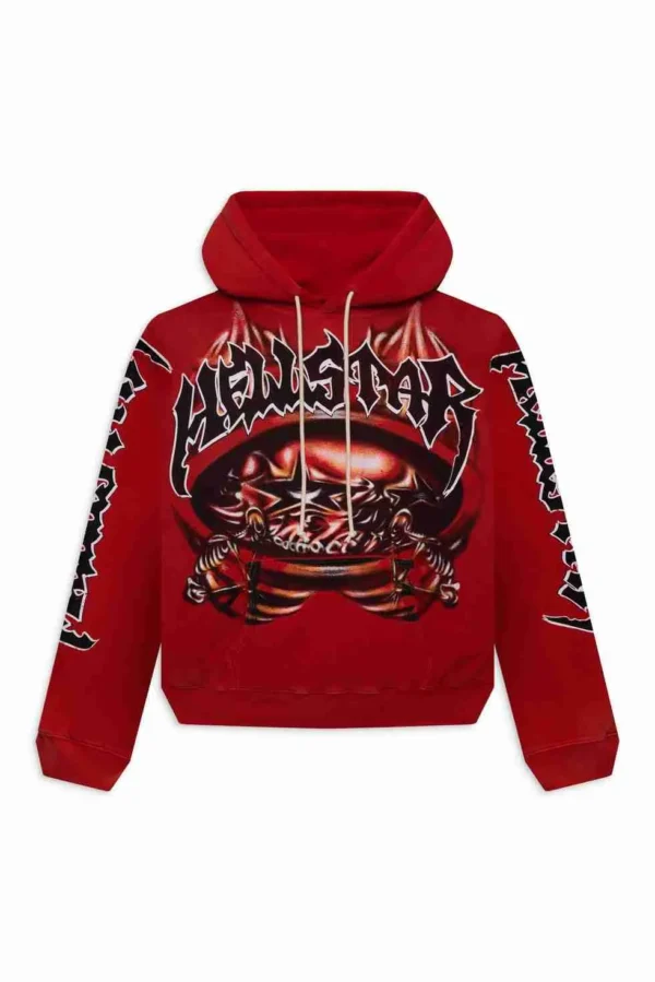 Hellstar Halloween Skeleton Red Hoodie