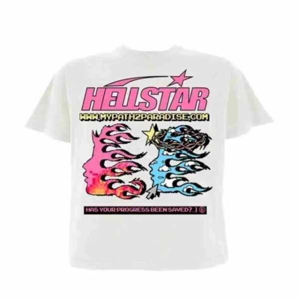 Hellstar Pixel White T-Shirt Men