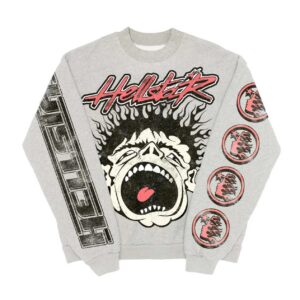 Hellstar Records Crewneck Heather Grey