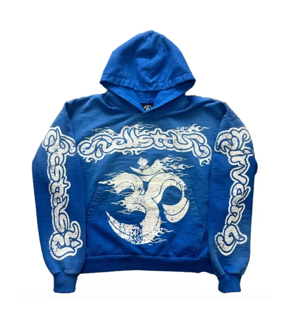 Hellstar Yoga Hoodie Blue